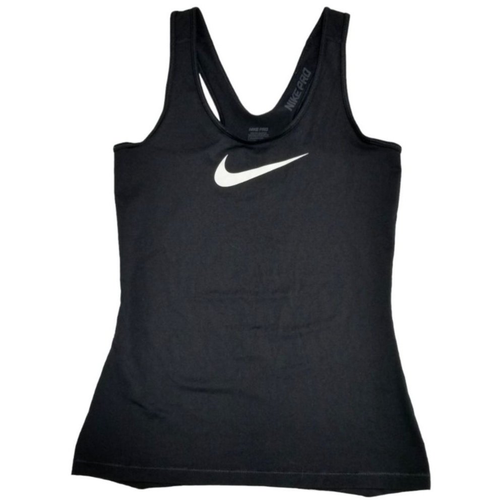 Nike Pro Black Womens Athetic Racerback Top Pullover size S Yoga Gym Workout